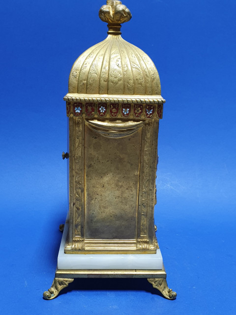 190202018 rekeszzománcos bronz óra
